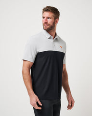 TravisMathew | UT Austin Drop Back Polo - Heather Grey/Black