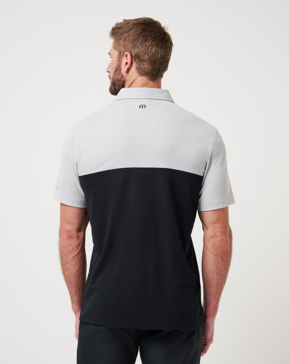 TravisMathew | UT Austin Drop Back Polo - Heather Grey/Black